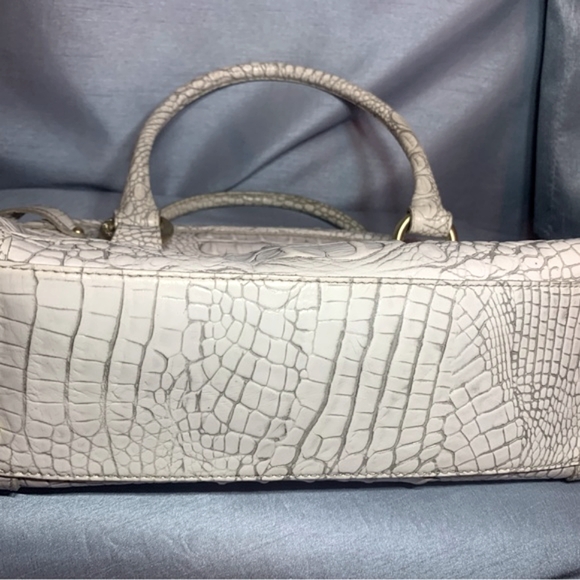 Brahmin Medium Ivory Satchel Bag - Picture 2 of 15